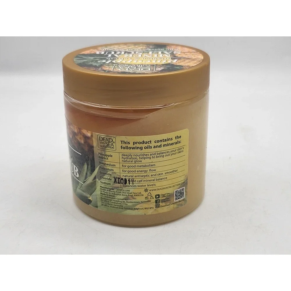 Dead Sea‎ Collection Pineapple Mineral Salt Scrub 23.7 oz Brighten Refresh Body